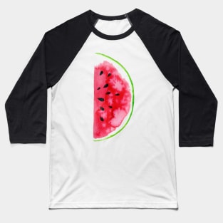 Watercolor Watermelon Baseball T-Shirt